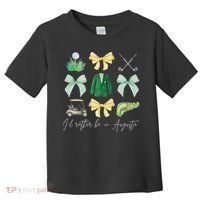 Master Let's Par Golf Tournament Coquette Bow Women Toddler T-Shirt thumb 0