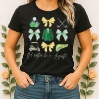Master Let's Par Golf Tournament Coquette Bow Women Women's T-Shirt thumb 2