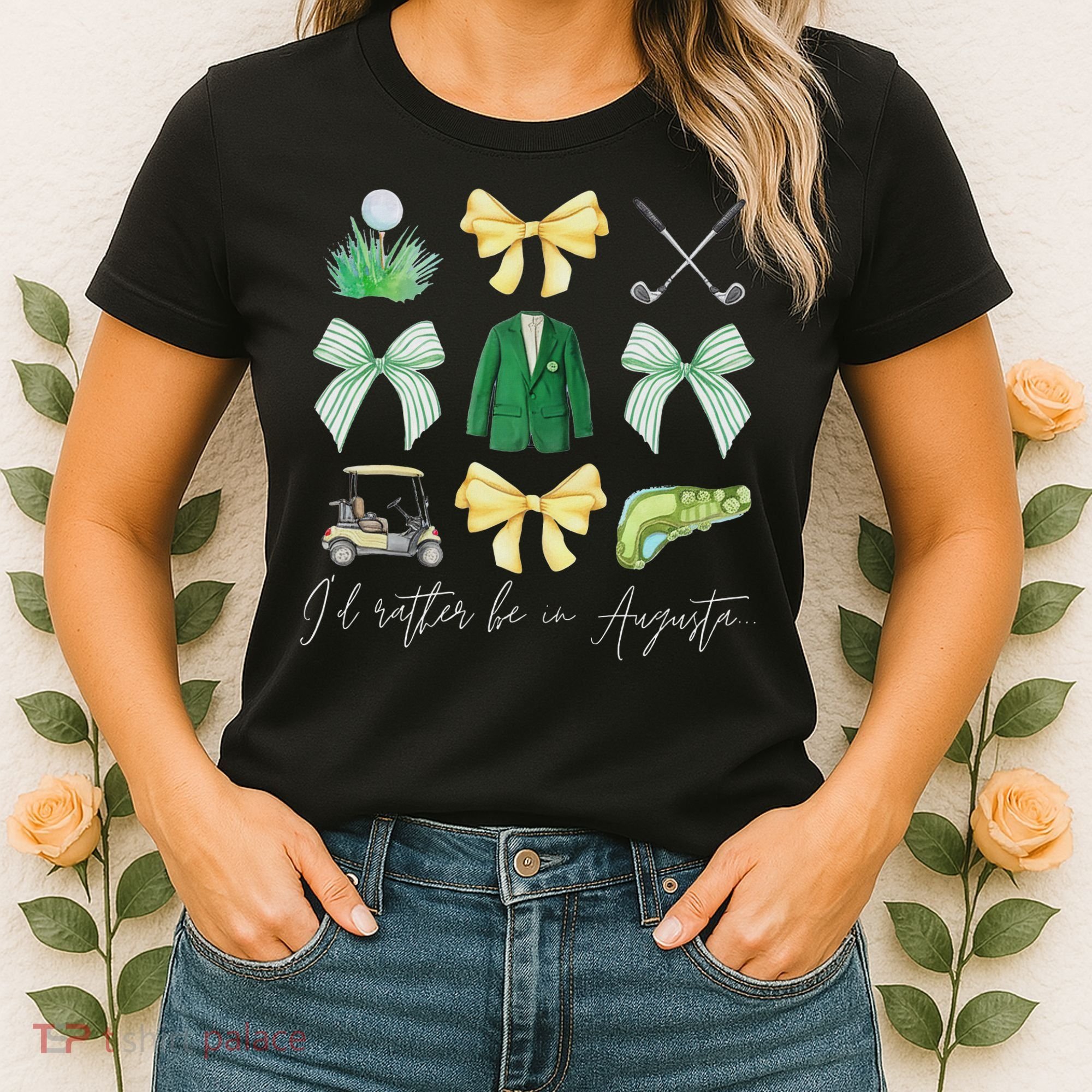 Master Let's Par Golf Tournament Coquette Bow Women Women's T-Shirt