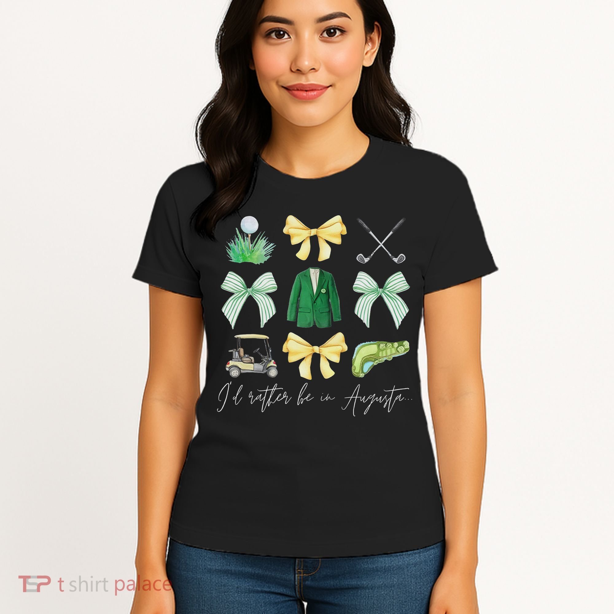 Master Let's Par Golf Tournament Coquette Bow Women Women's T-Shirt