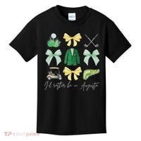 Master Let's Par Golf Tournament Coquette Bow Women Kids T-Shirt thumb 0