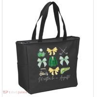 Master Let's Par Golf Tournament Coquette Bow Women Tote Bag thumb 2