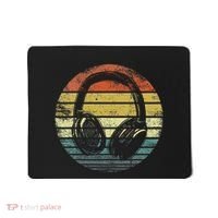 Music Lover Producer Dj Gifts Funny Retro Headphones Mousepad thumb 0