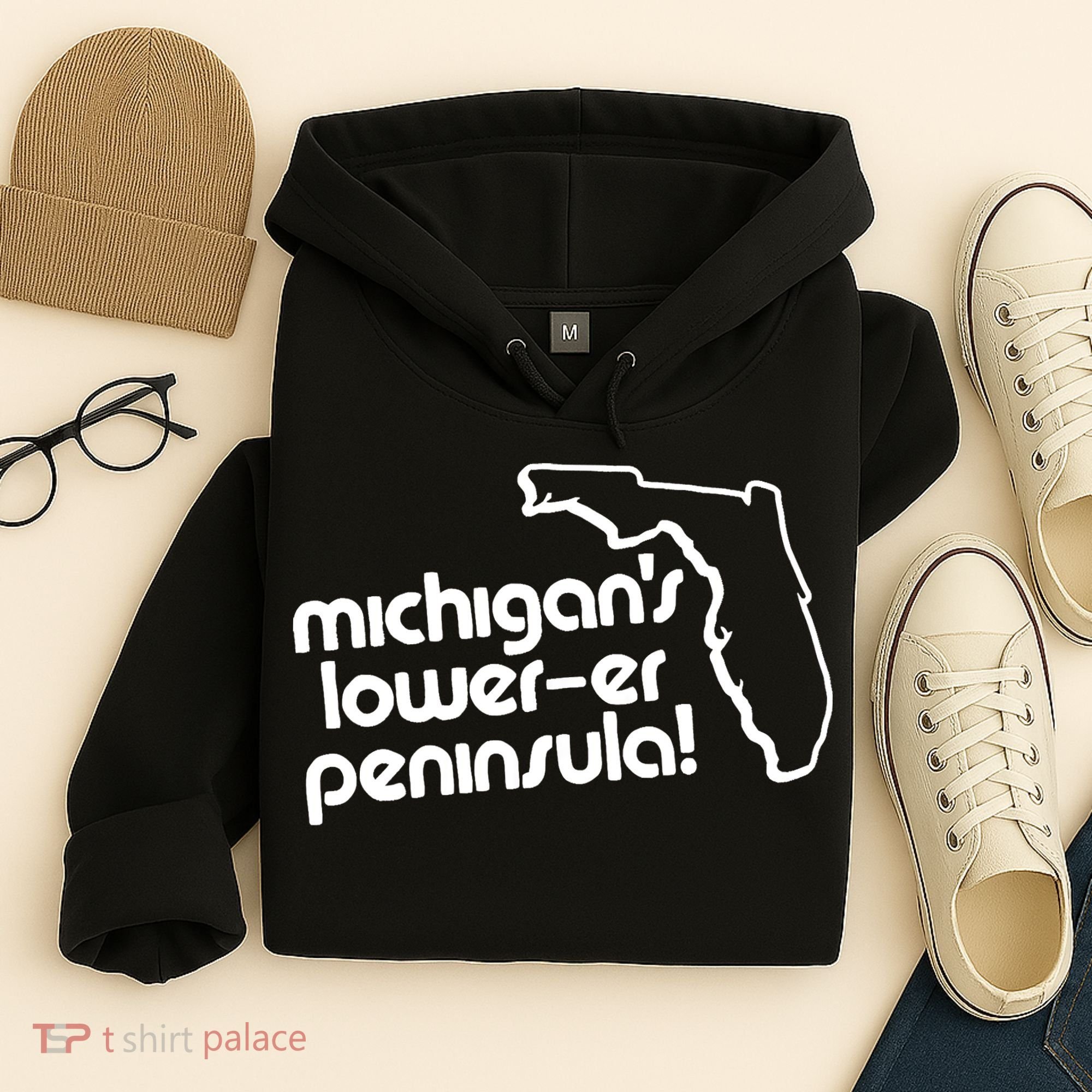 Michigans LowerEr Peninsula Apparel Hoodie