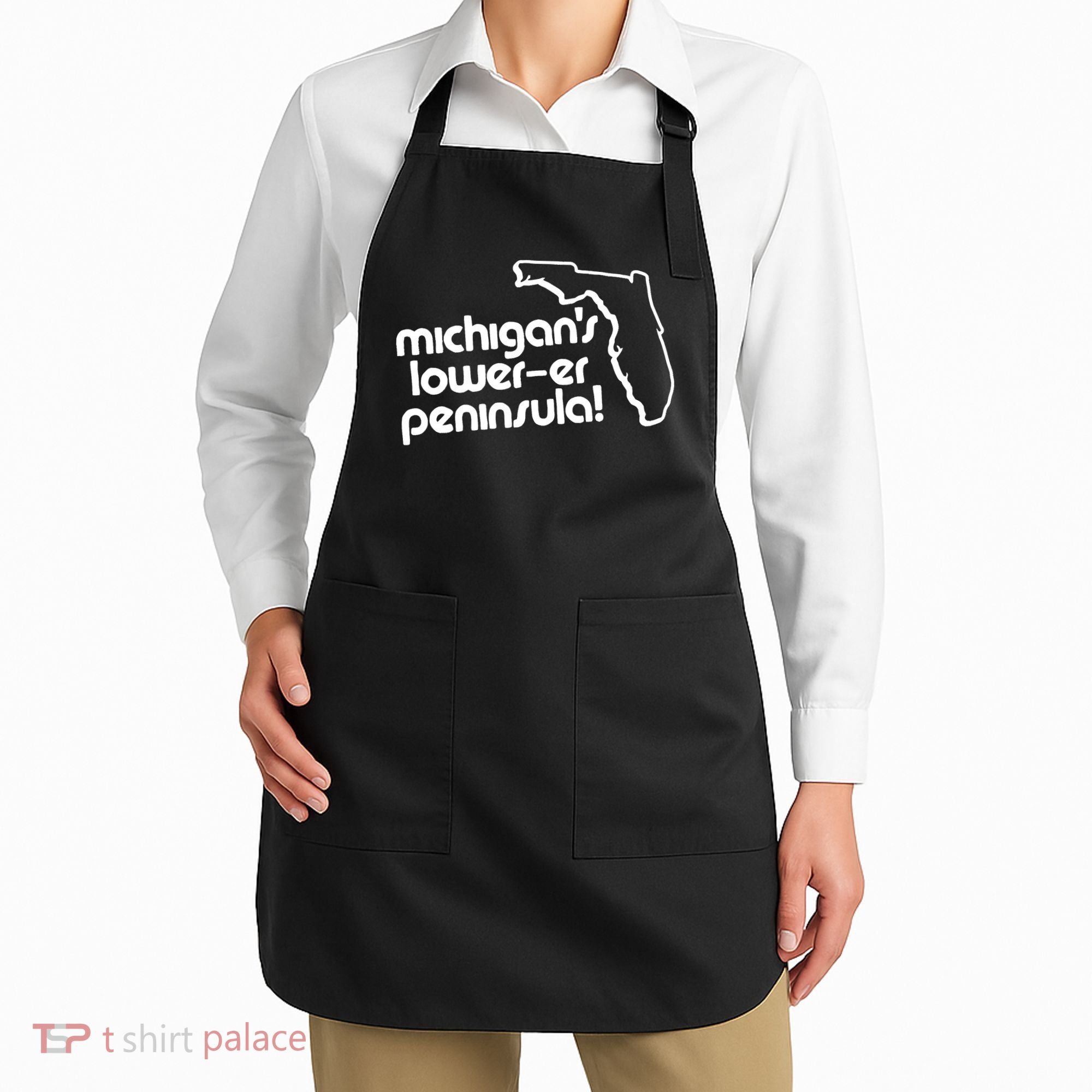 Michigans LowerEr Peninsula Apparel Apron