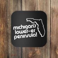 Michigans LowerEr Peninsula Apparel Coaster thumb 0