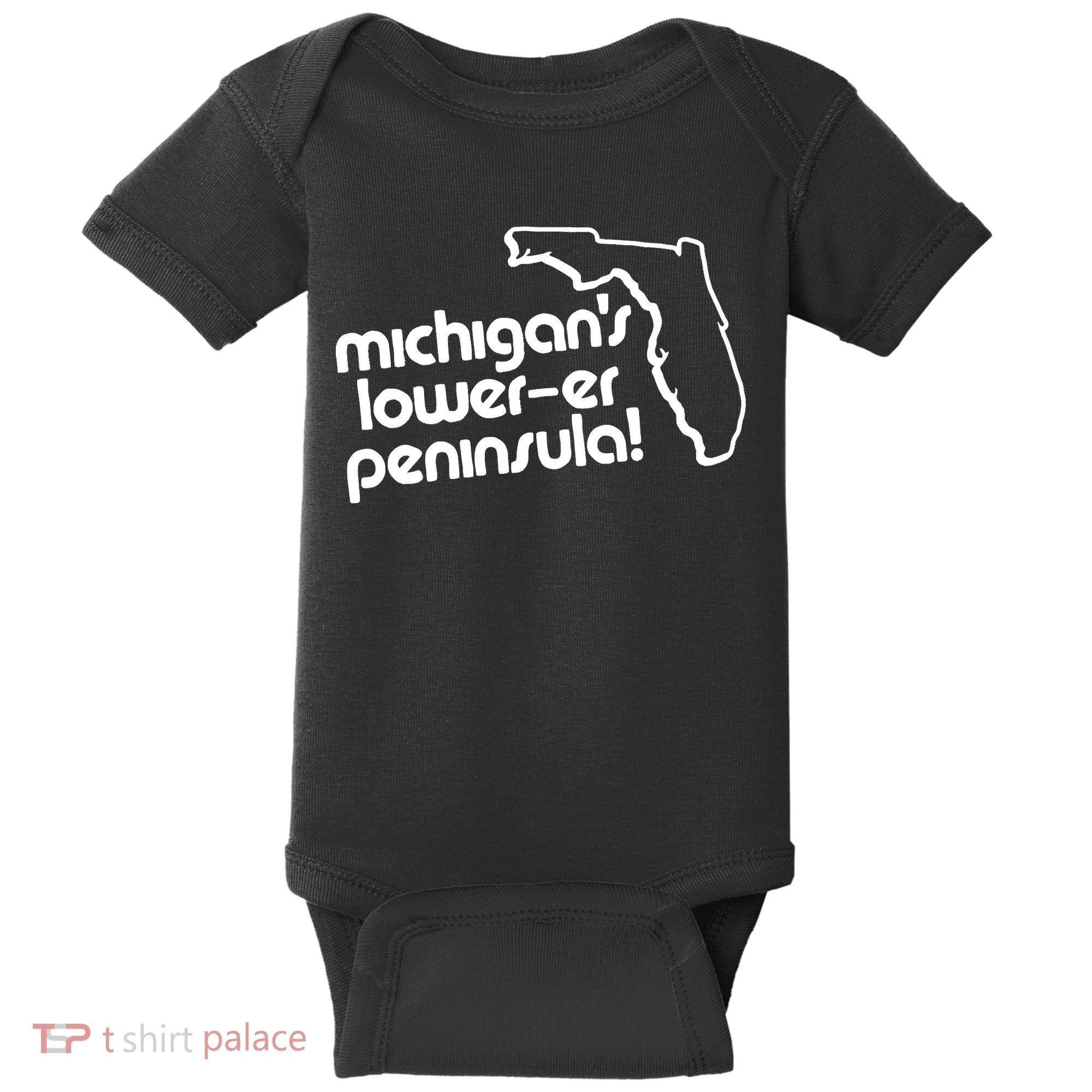 Michigans LowerEr Peninsula Apparel Baby Bodysuit