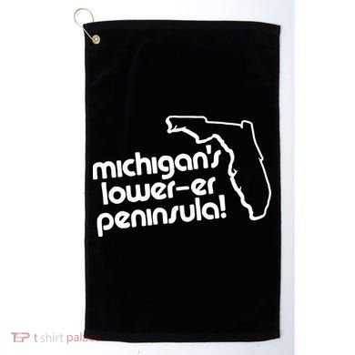 Michigans LowerEr Peninsula Apparel Golf Towel