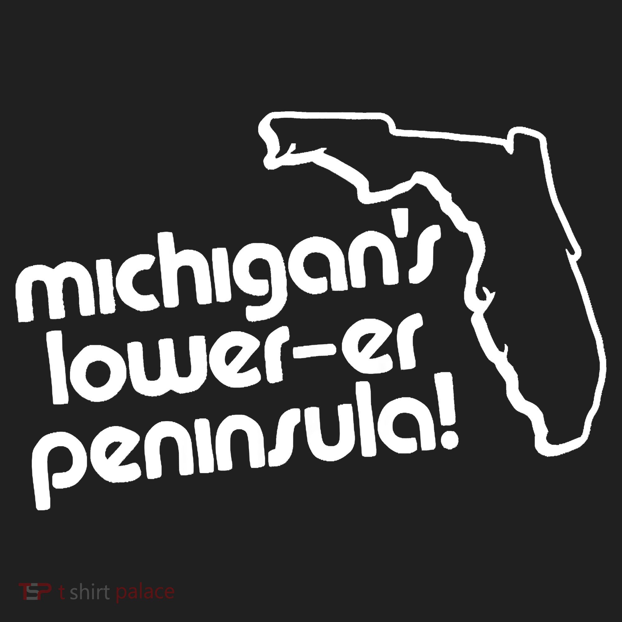 Michigans LowerEr Peninsula Apparel Golf Towel