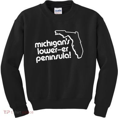 Michigans LowerEr Peninsula Apparel Kids Sweatshirt