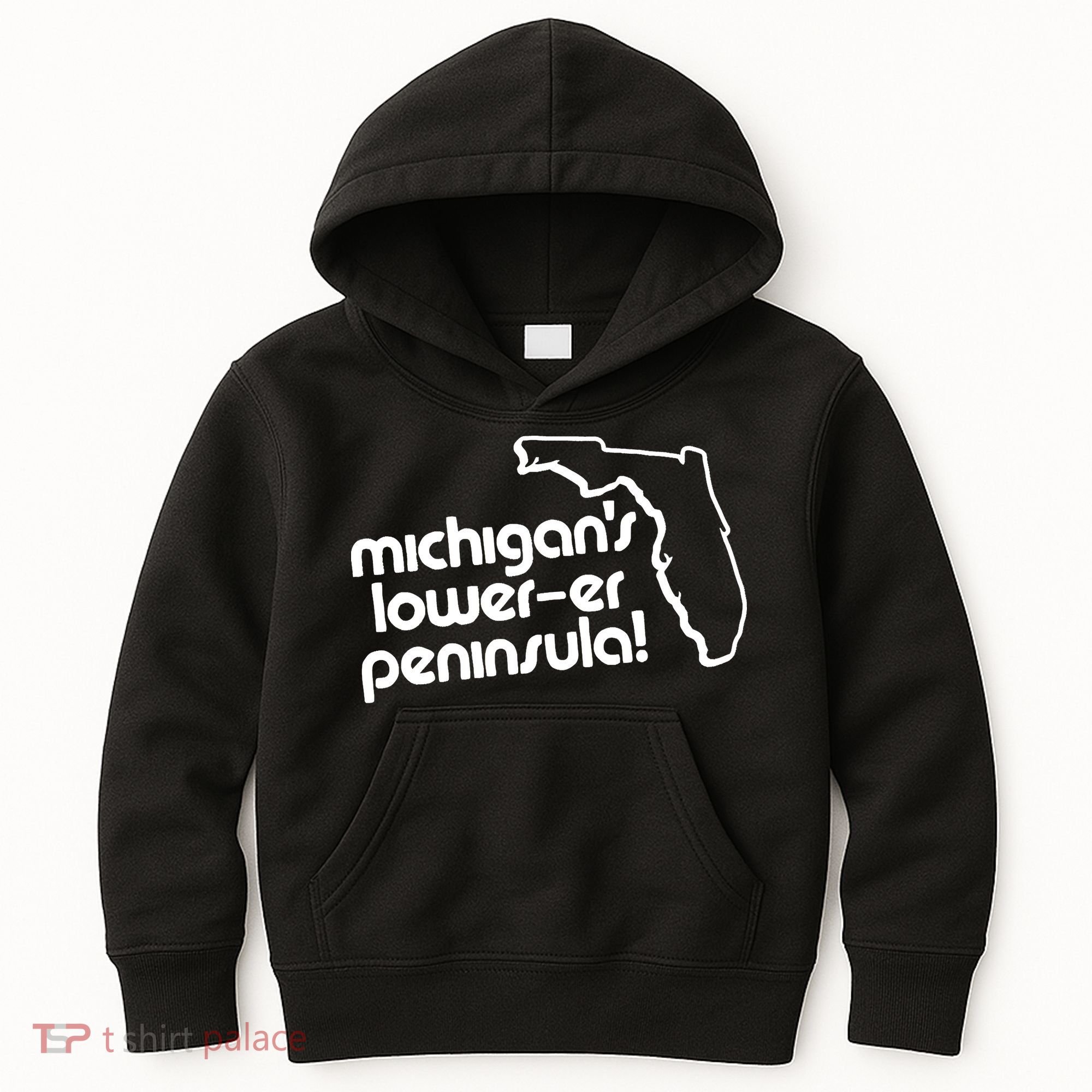 Michigans LowerEr Peninsula Apparel Kids Hoodie