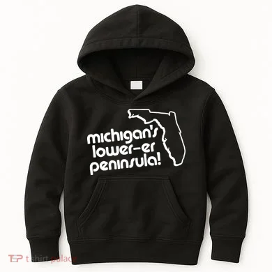 Michigans LowerEr Peninsula Apparel Kids Hoodie
