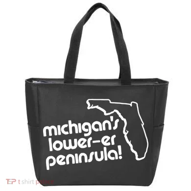 Michigans LowerEr Peninsula Apparel Tote Bag