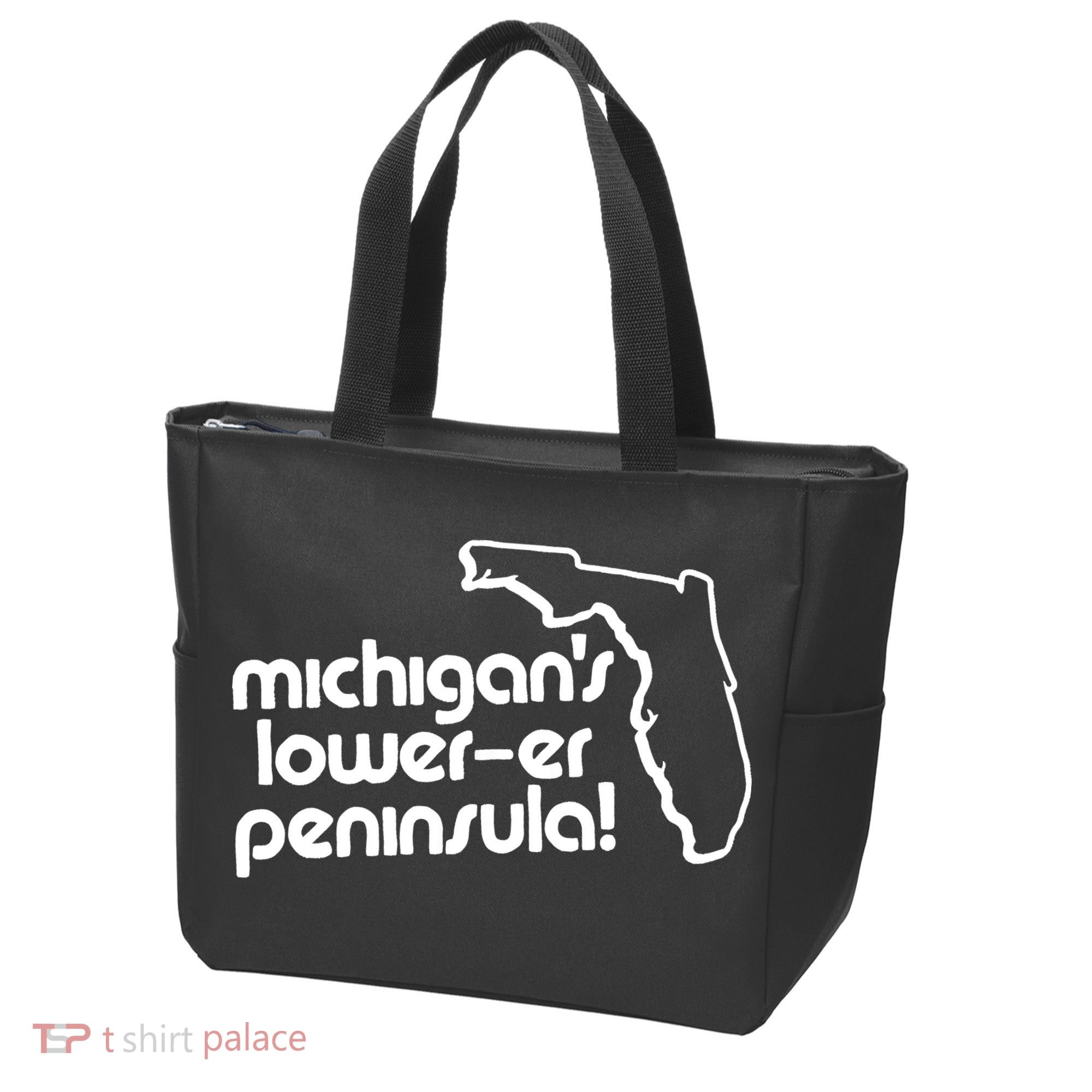 Michigans LowerEr Peninsula Apparel Tote Bag