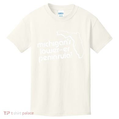 Michigans LowerEr Peninsula Apparel Kids T-Shirt