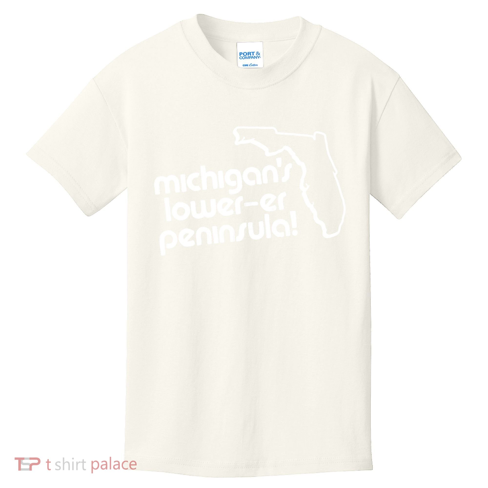 Michigans LowerEr Peninsula Apparel Kids T-Shirt