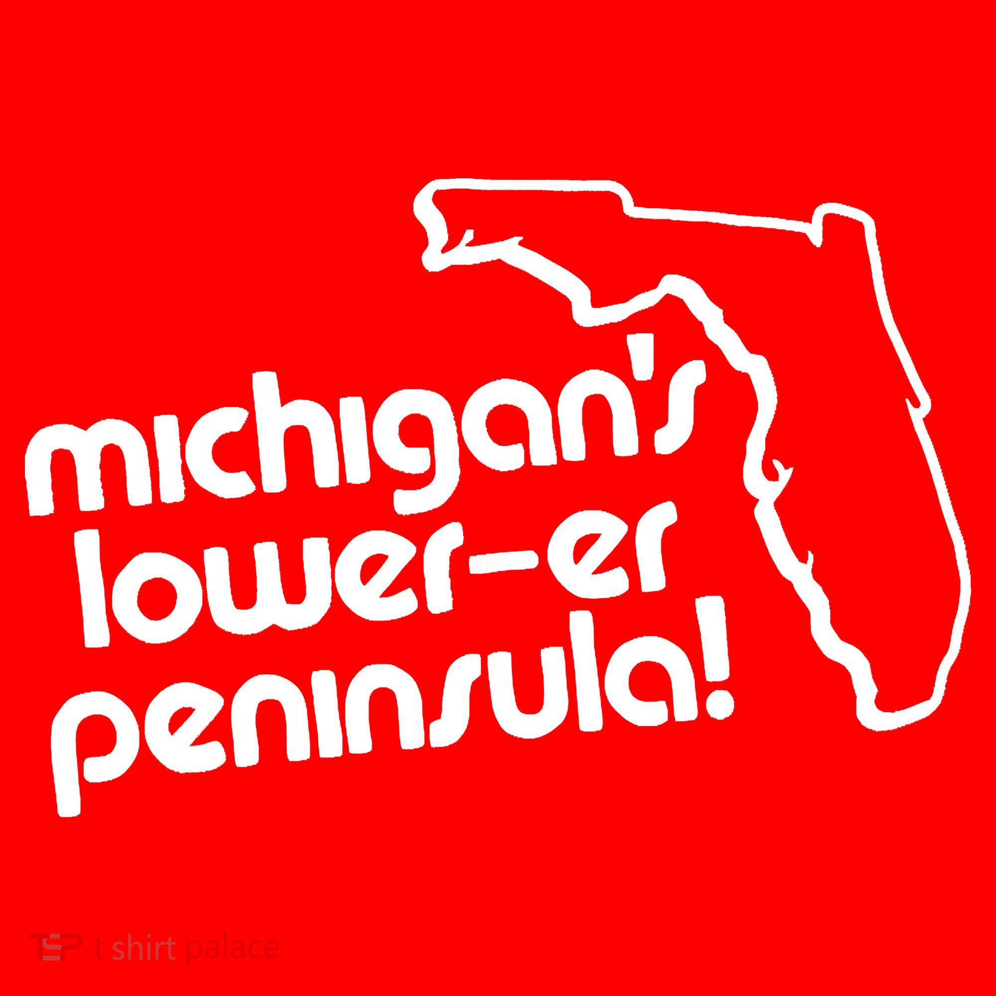 Michigans LowerEr Peninsula Apparel Santa Hat