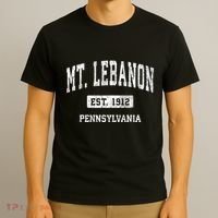 Mt. Lebanon Pennsylvania Pa Vintage Athletic Sports T-Shirt thumb 3