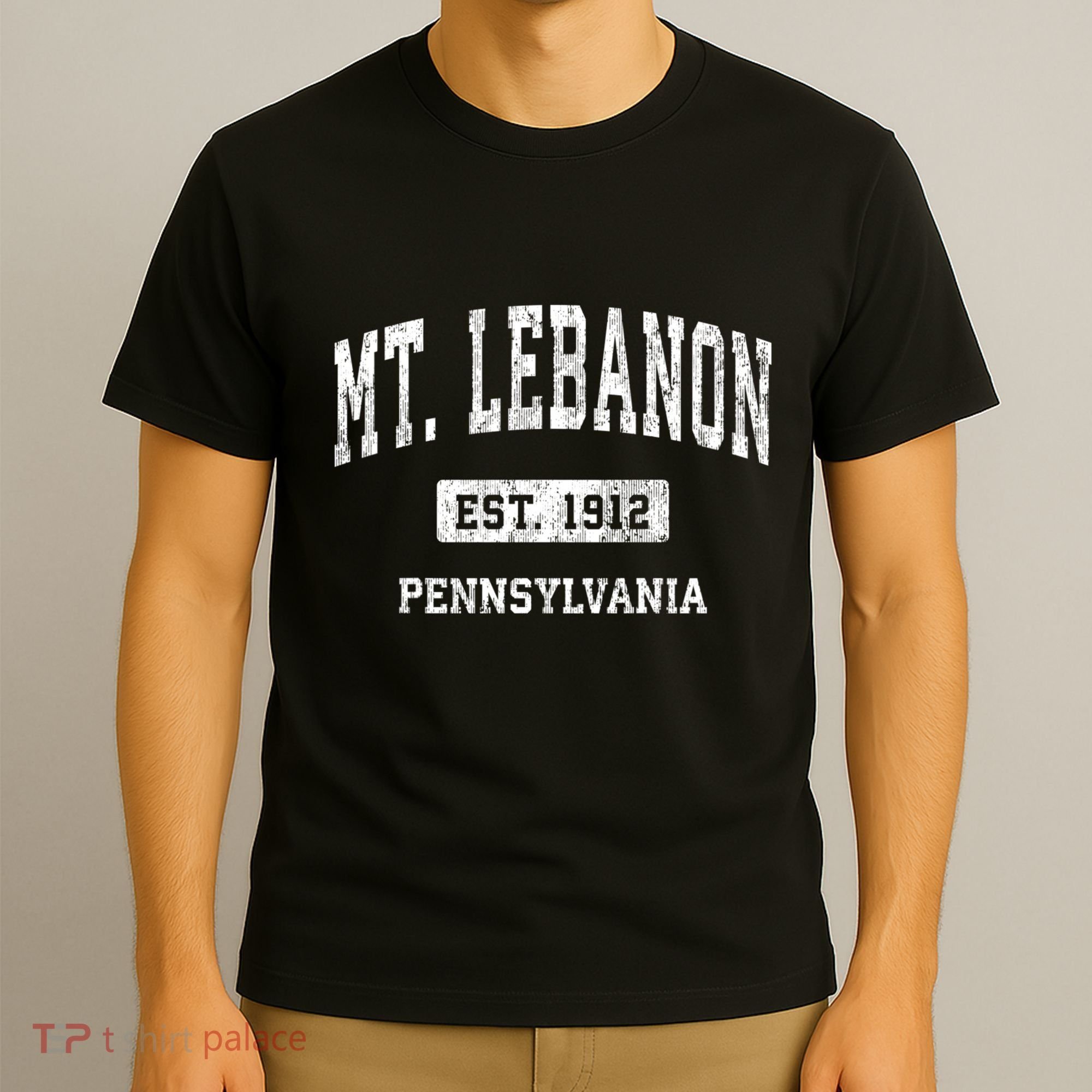 Mt. Lebanon Pennsylvania Pa Vintage Athletic Sports T-Shirt