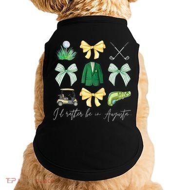 Master Let's Partee Golf Tournament Coquette Bow Doggie Tank