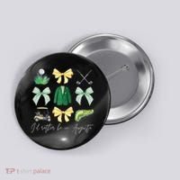 Master Let's Partee Golf Tournament Coquette Bow Button thumb 0