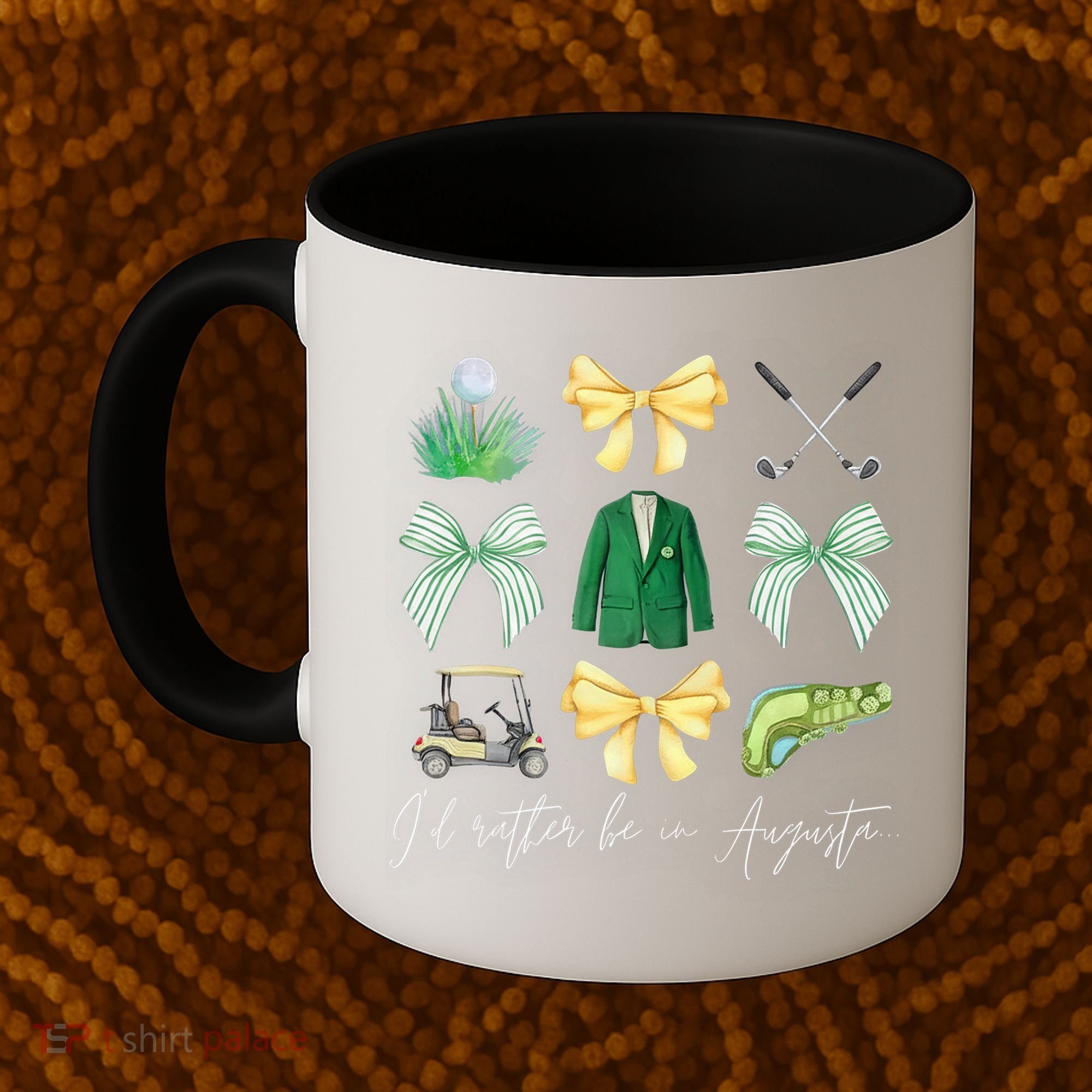 Master Let's Partee Golf Tournament Coquette Bow Coffee Mug
