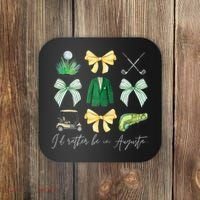 Master Let's Partee Golf Tournament Coquette Bow Coaster thumb 0