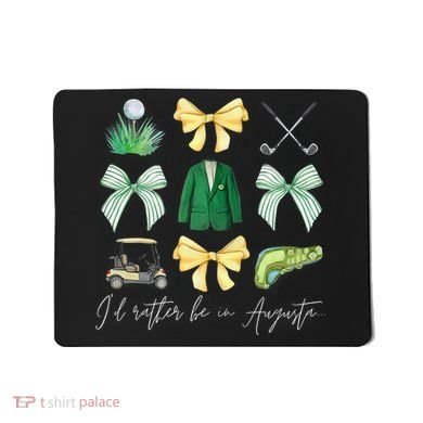 Master Let's Partee Golf Tournament Coquette Bow Mousepad