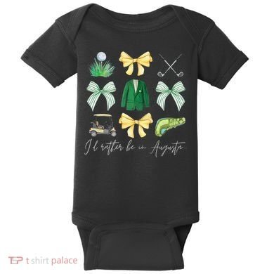 Master Let's Partee Golf Tournament Coquette Bow Baby Bodysuit
