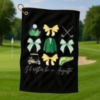 Master Let's Partee Golf Tournament Coquette Bow Golf Towel thumb 1