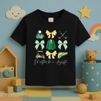 Master Let's Partee Golf Tournament Coquette Bow Toddler T-Shirt thumb 3