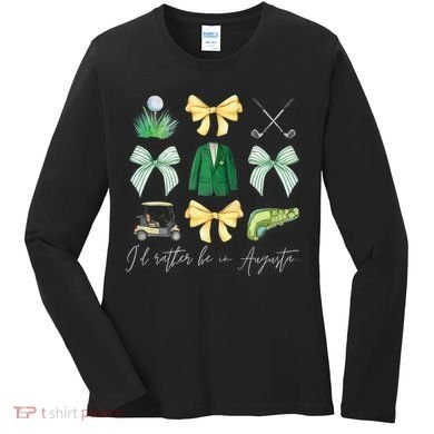 Master Let's Partee Golf Tournament Coquette Bow Women's Long Sleeve Shirt
