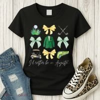 Master Let's Partee Golf Tournament Coquette Bow Women's T-Shirt thumb 3