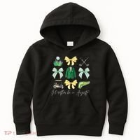 Master Let's Partee Golf Tournament Coquette Bow Kids Hoodie thumb 0