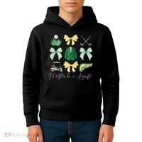 Master Let's Partee Golf Tournament Coquette Bow Kids Hoodie thumb 4