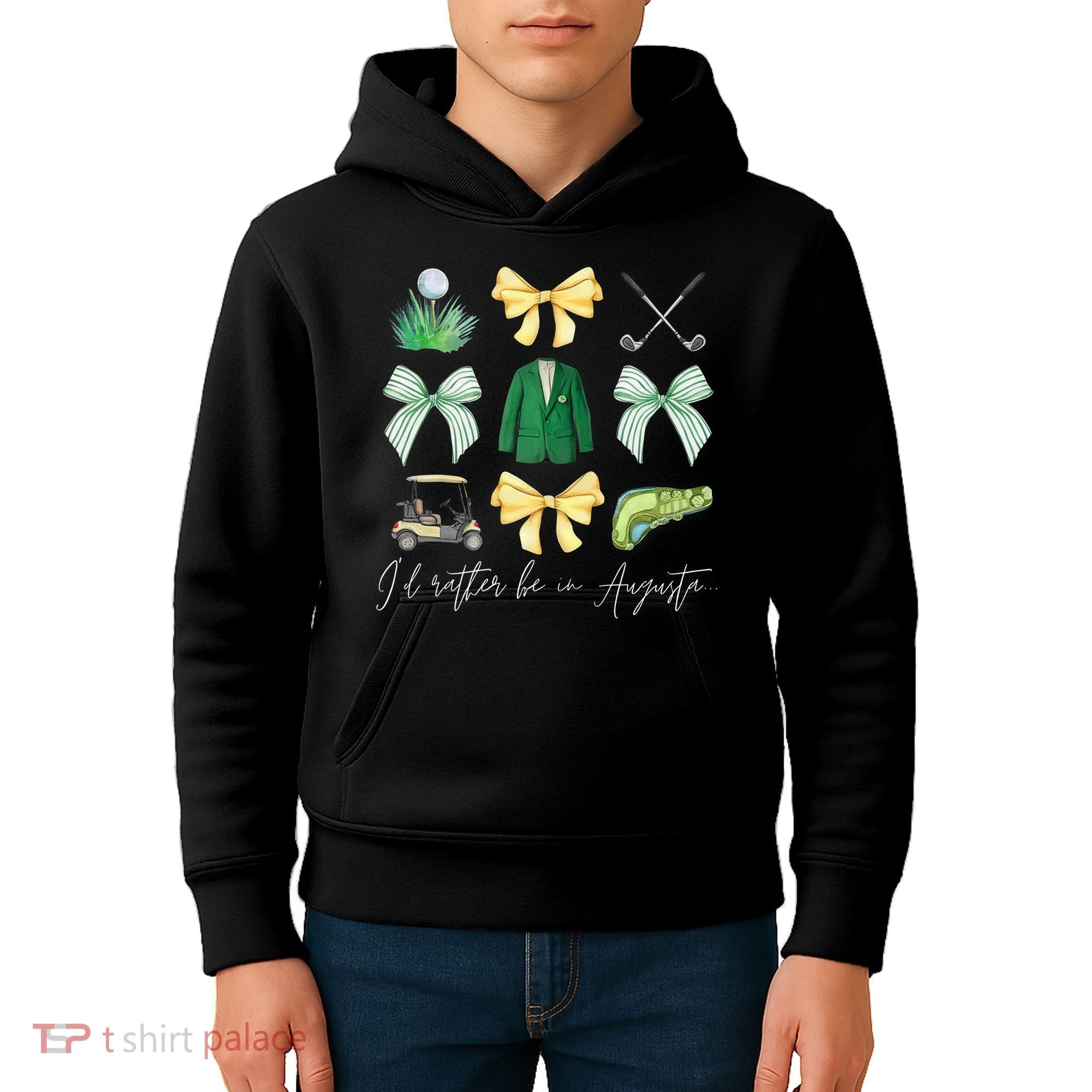 Master Let's Partee Golf Tournament Coquette Bow Kids Hoodie