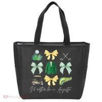 Master Let's Partee Golf Tournament Coquette Bow Tote Bag thumb 0