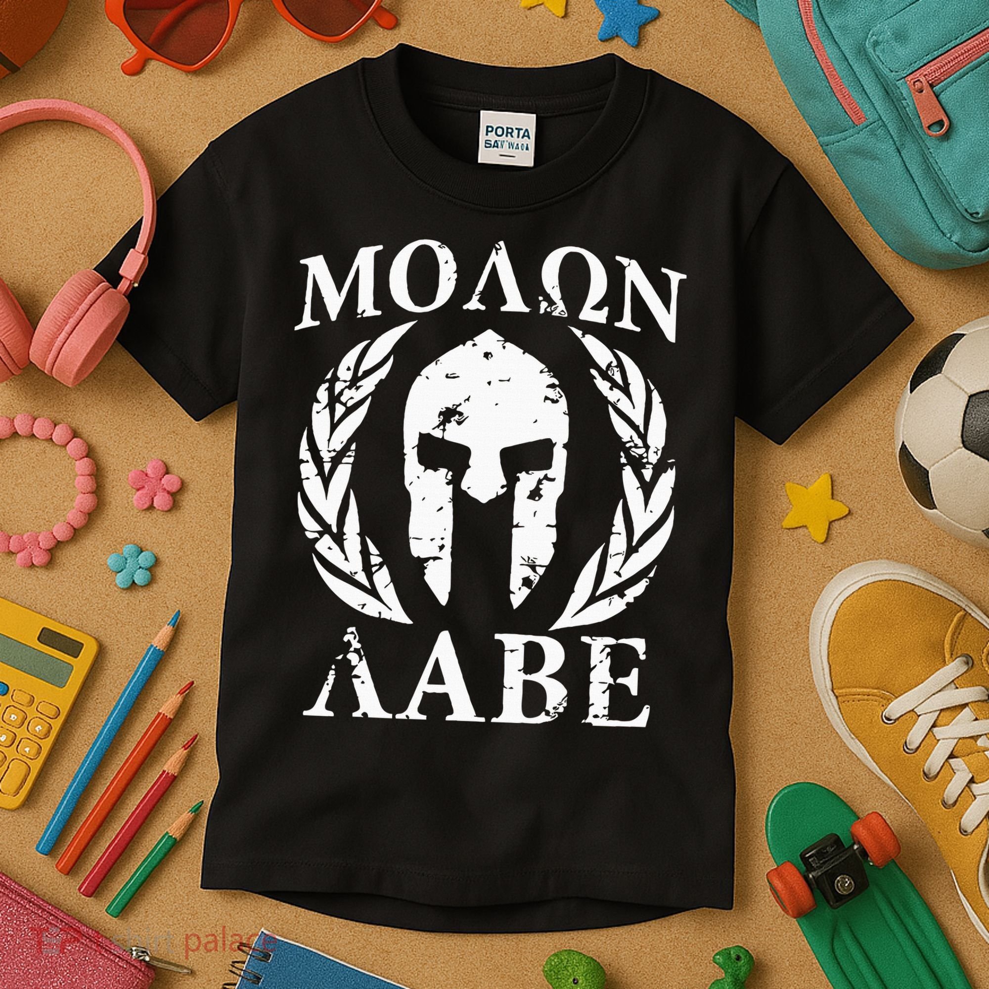 Molon Labe Patriotic Kids T-Shirt