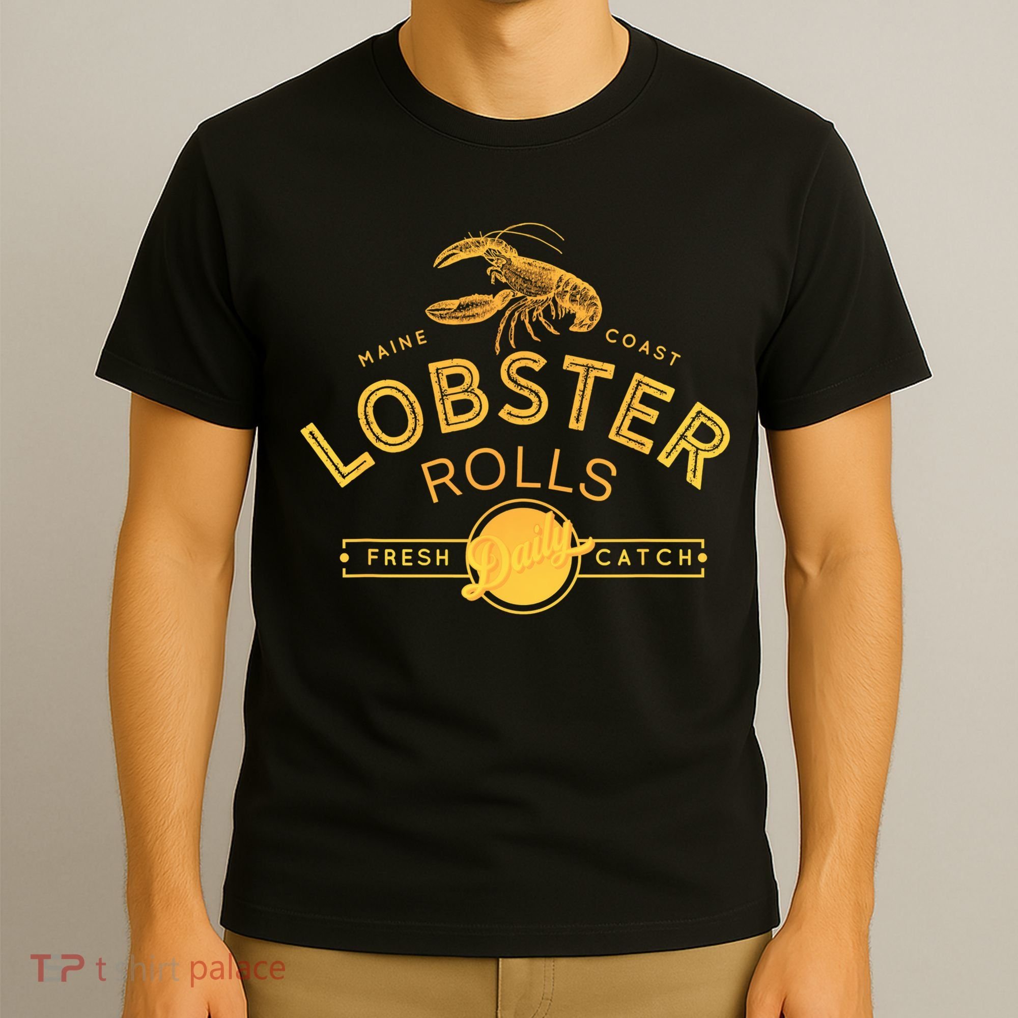 Maine Lobster Roll Vintage Distressed Sea Life T-Shirt