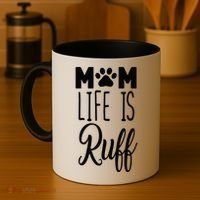 Mom Life Is Ruff Coffee Mug thumb 4