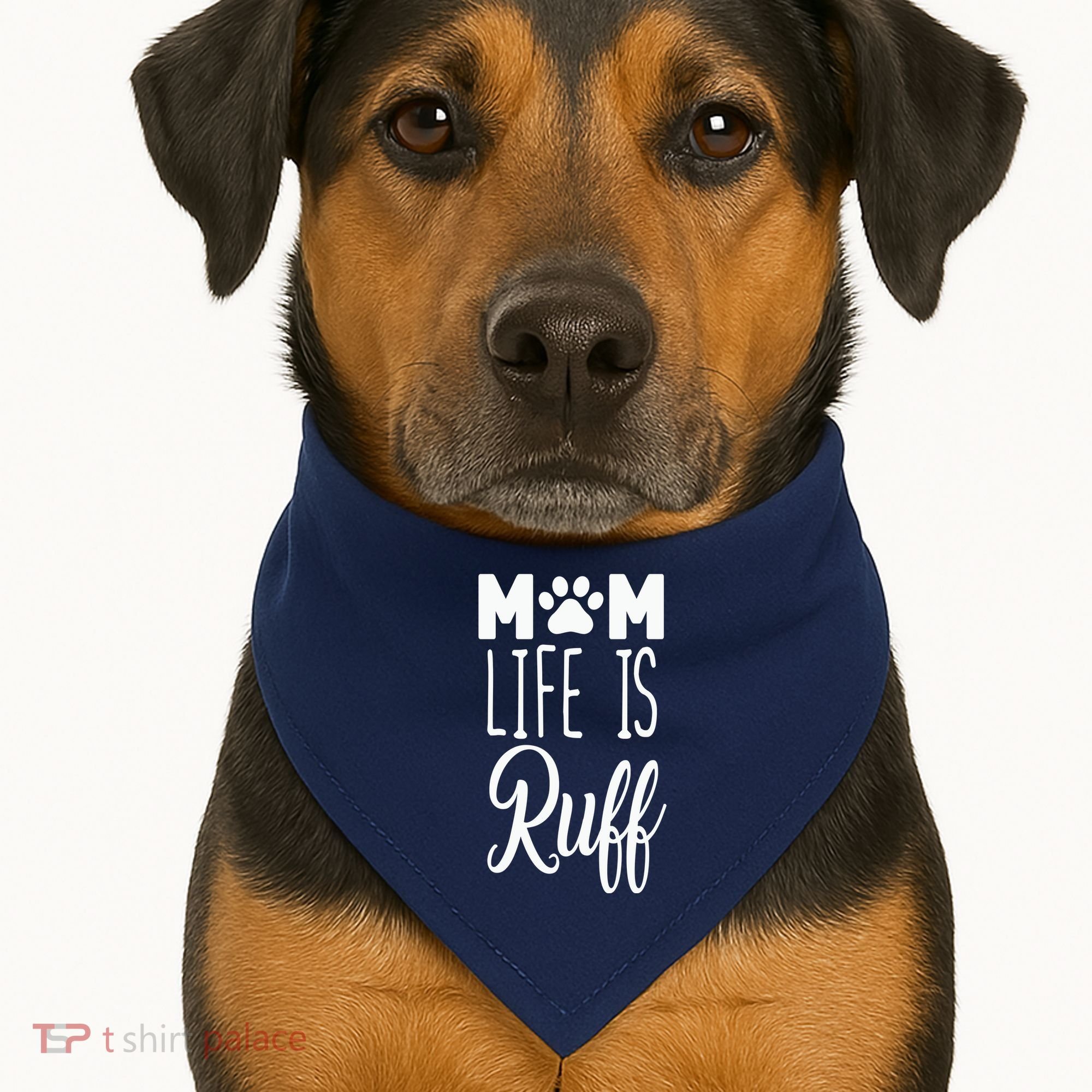 Mom Life Is Ruff USA-Made Doggie Bandana