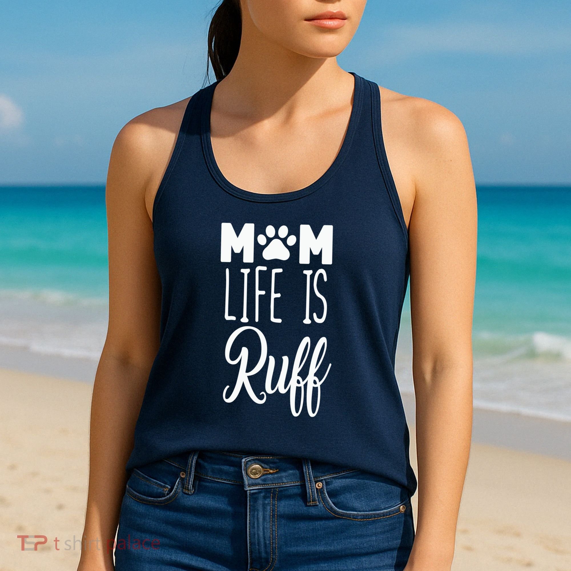 Mom Life Is Ruff Women's Tank Top