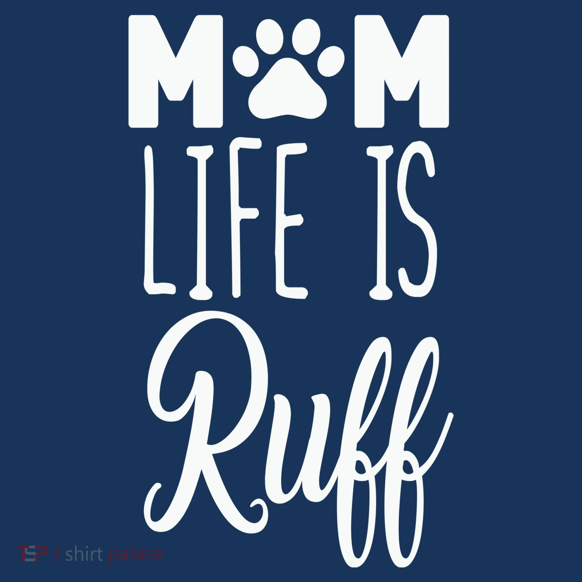 Mom Life Is Ruff Golf Towel