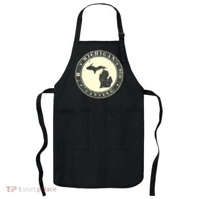 Michigan Lansing Retro Apron