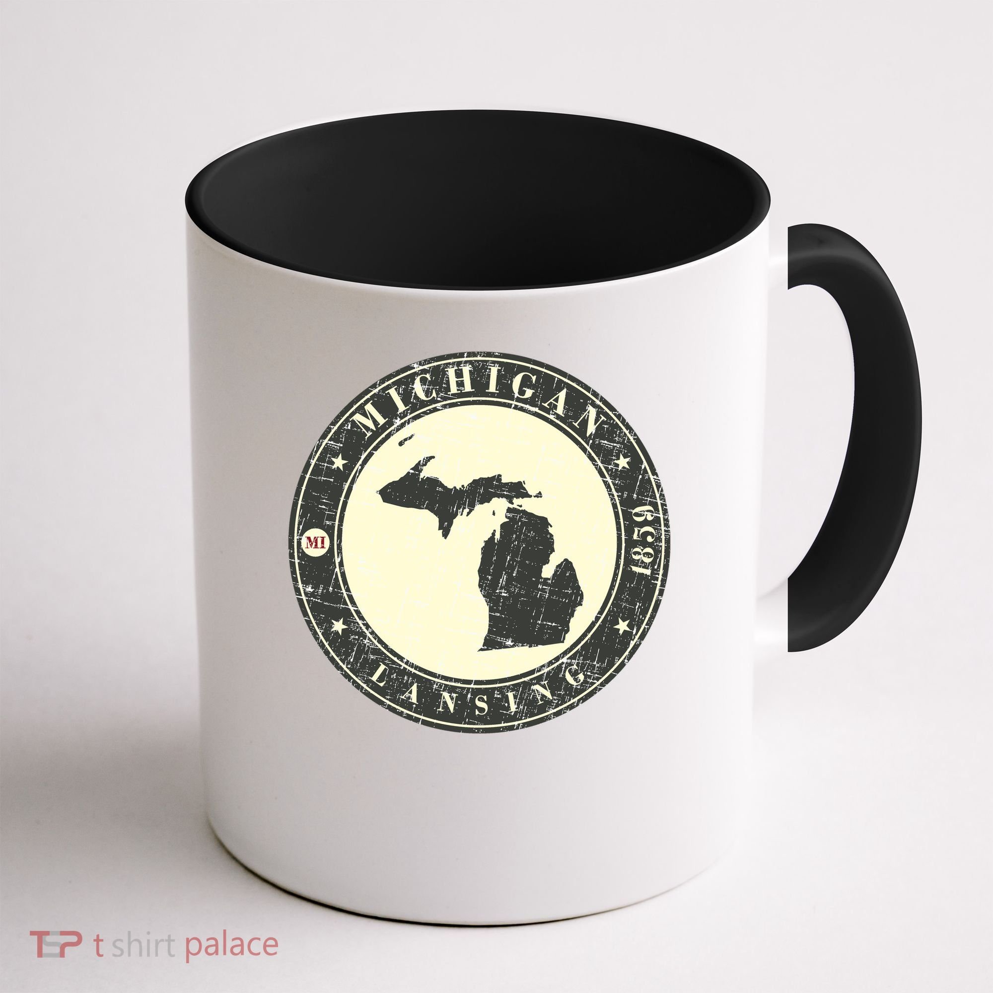 Michigan Lansing Retro Coffee Mug
