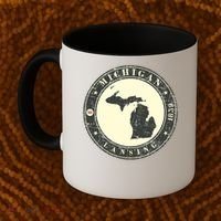 Michigan Lansing Retro Coffee Mug thumb 2