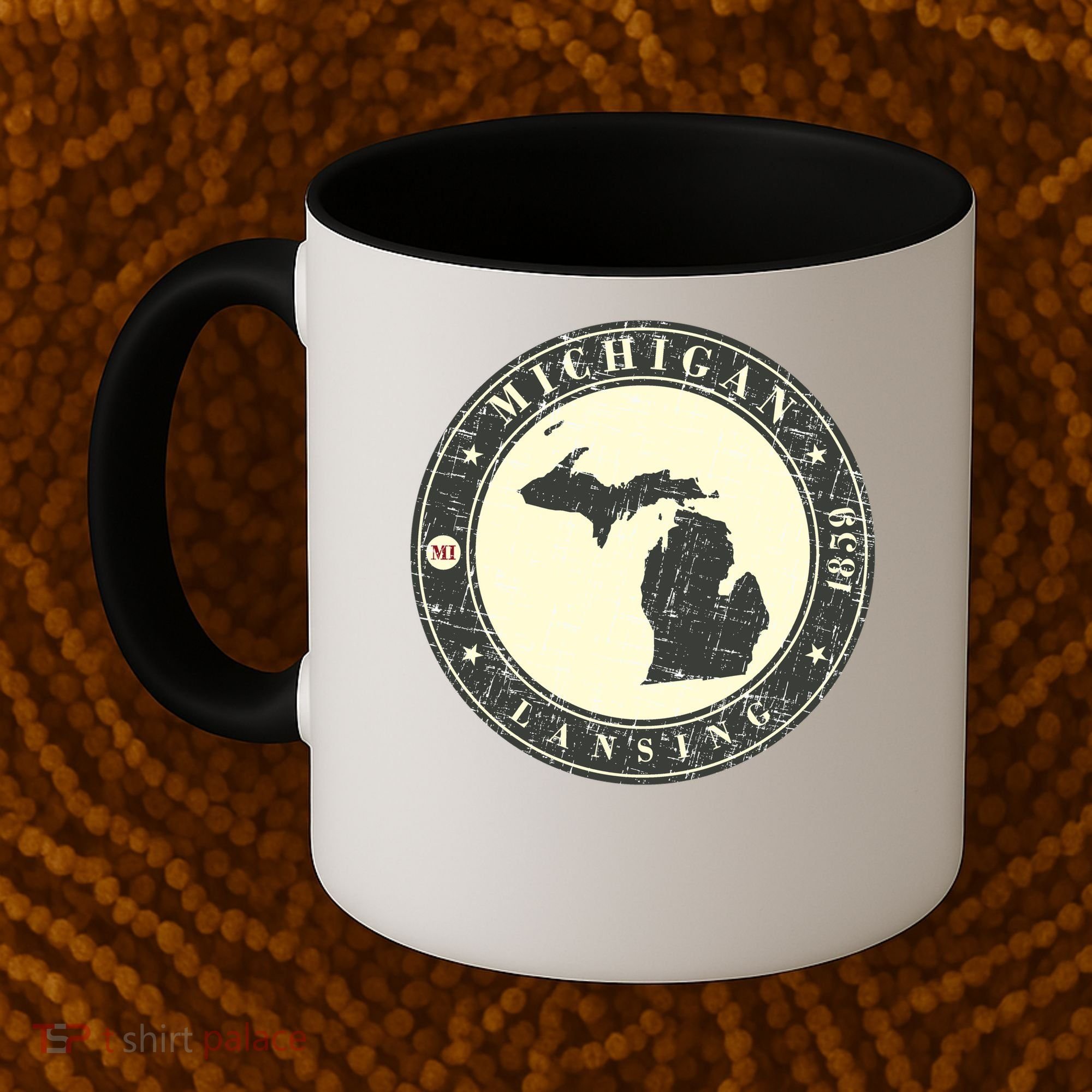 Michigan Lansing Retro Coffee Mug