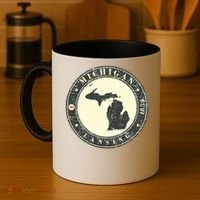 Michigan Lansing Retro Coffee Mug thumb 4
