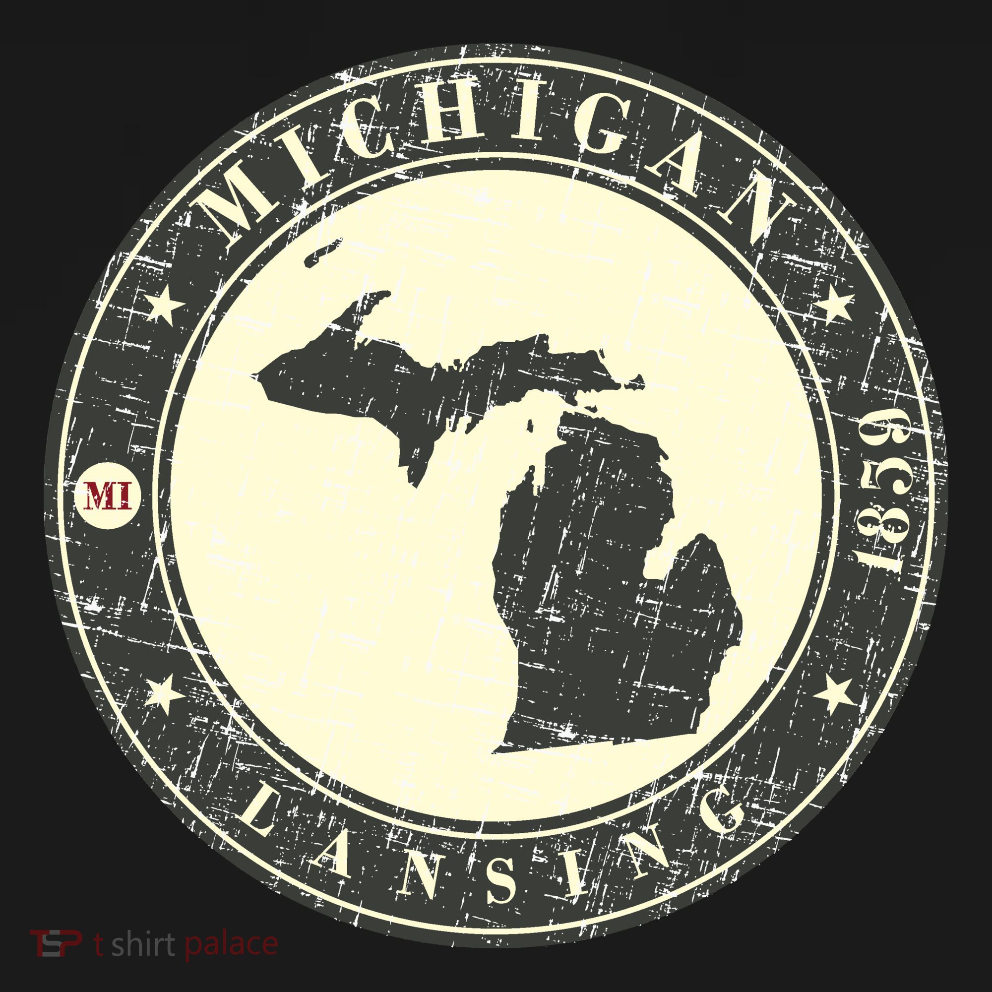 Michigan Lansing Retro Polo