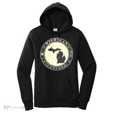 Michigan Lansing Retro Women's Hoodie